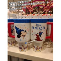 香港迪士尼樂園限定 米奇 魔法師造型圖案吸管隨手杯 (BP0028)